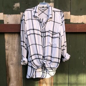White Light Flannel Button-up